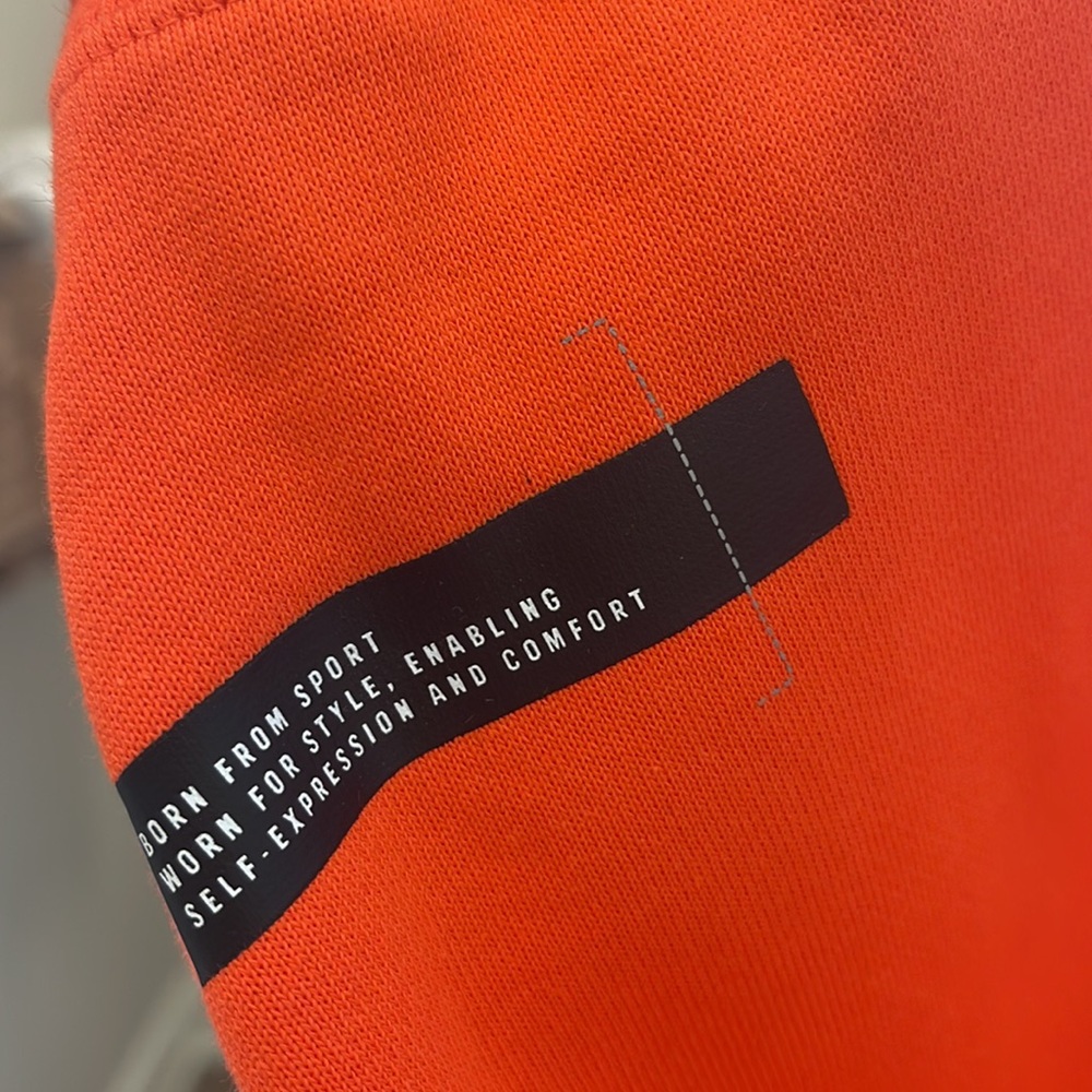 NWT Adidas Orange Hoodie Size S - Picture 5 of 5